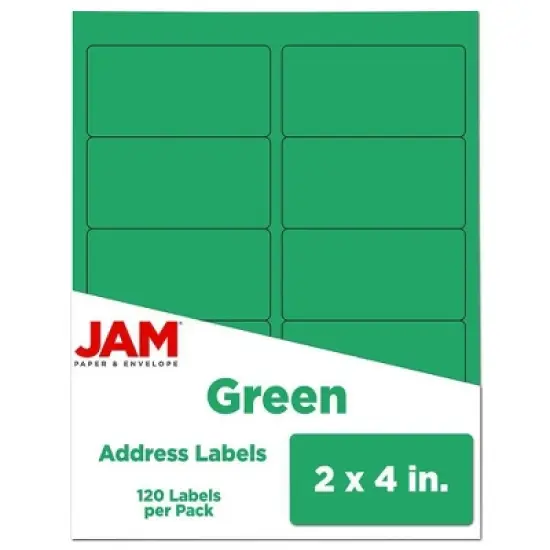 JAM Paper Mailing Labels 2" x 4" 120ct image {3}