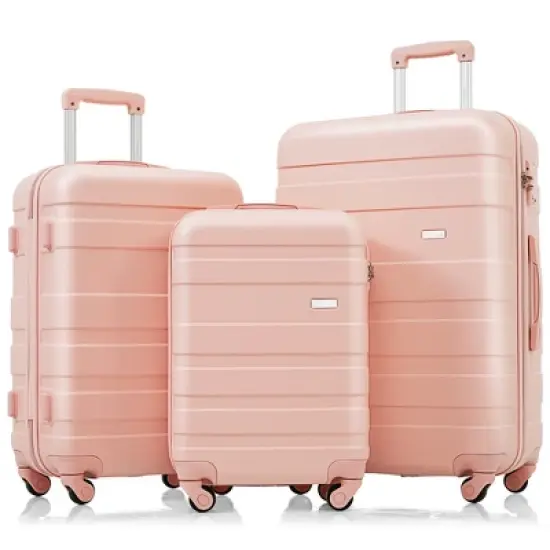 Cesicia New Model Luggage Sets 3 Piece,  Expandable ABS Hardshell Luggage, Durable Suitcase with Spinner Wheels & TSA Lock, 20''24''28'' image {11}
