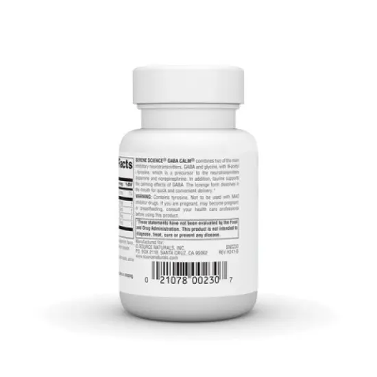 GABA Calm Sublingual-Peppermint by Source Naturals, Inc.  -  30 Lozenge image {2}