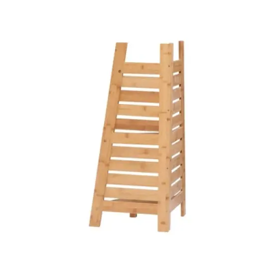 Bracken Bamboo Corner Shelf Natural - Linon image {3}