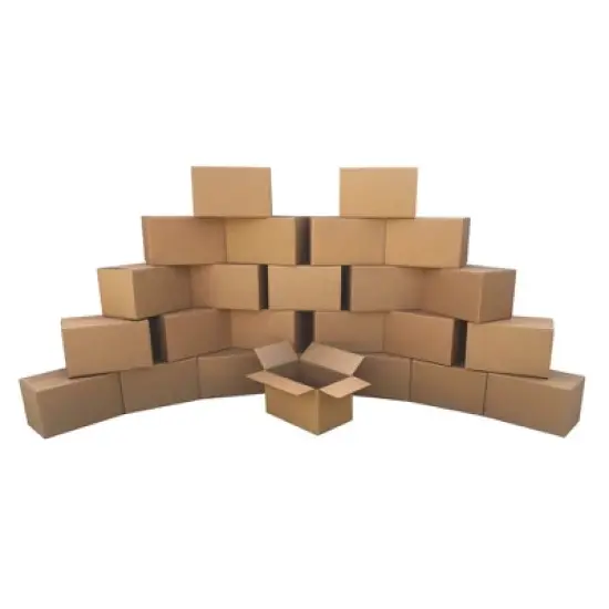 UOFFICE Pack of 10 Corrugated Boxes 24" x 12" x 12" Cardboard Shipping Boxes image {3}