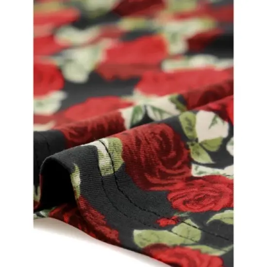 Agnes Orinda Women's Plus Size Peplum Adjustable Strap Outfits Floral Camisole image {4}