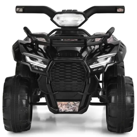 Costway 6V Kids ATV Quad Electric Ride On Car Toy Toddler with LED Light MP3 image {9}