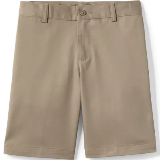 Lands' End School Uniform Boys Plain Front Blend Chino Shorts image {6}