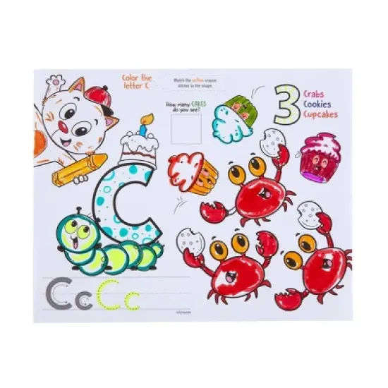 Crayola Lil' Learners Activity Pad 10"x 8": Mess Free Coloring Book for Kids, Educational Stickers, 32 Pages image {6}