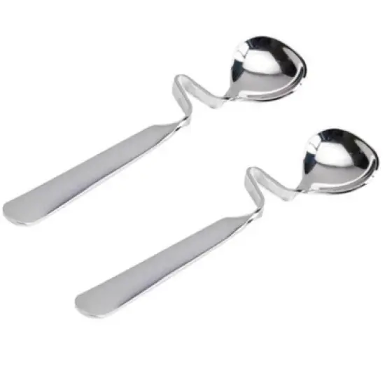 Norpro 5.5" Stainless Steel Honey / Jam Spoon with Hanging Cup Rest - Set of 2 image {6}