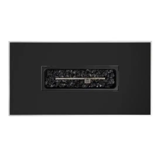 43" Metal Rectangular Fire Pit, Outdoor Patio Heating Table image {3}