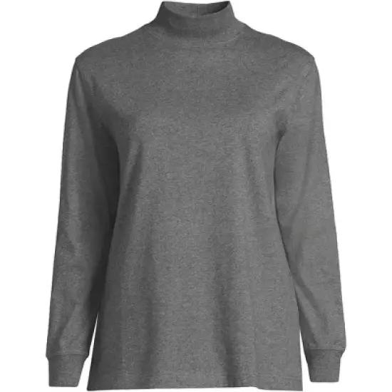 Lands' End Women's Plus Size Long Sleeve Super T Mock image {8}