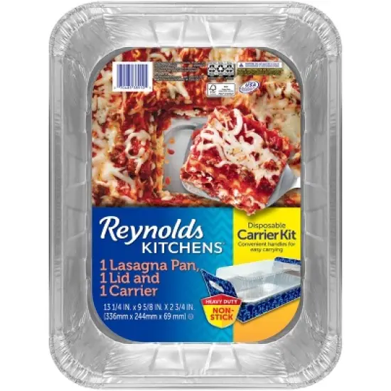 Reynolds Disposable Bakeware Pan and Lid with Carrier -1ct image {5}