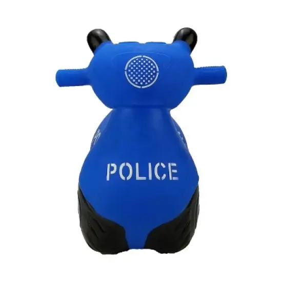 BounceZiez Inflatable Bouncy Ride-On Hopper with Pump - Police Car image {3}