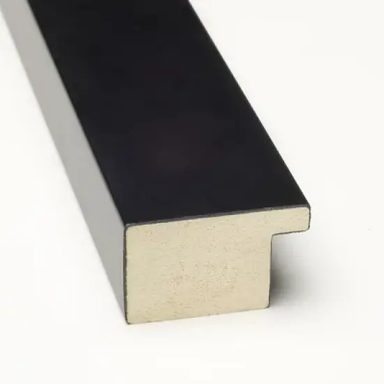 Amanti Art Cork Board Wood Framed Mezzanotte Black Bulletin Board, Organization Board, Pin Board image {1}