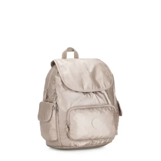 Kipling City Pack Small Metallic Backpack image {1}