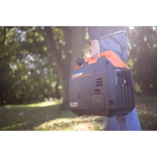 WEN 56235i Quiet Ultra Light 2350W Portable Inverter Generator with Fuel Shut Off image {4}