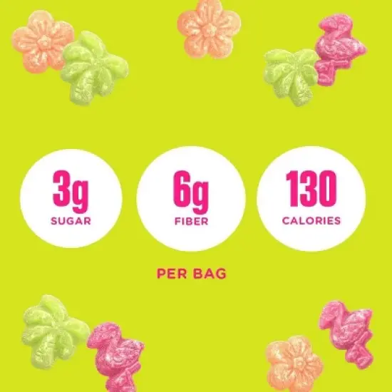 SmartSweets Tropical Sours Gummy Candy - 1.8oz image {3}
