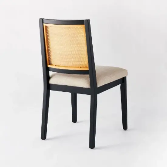 Oak Park Cane Dining Chair Black - Threshold&trade; designed with Studio McGee image {3}