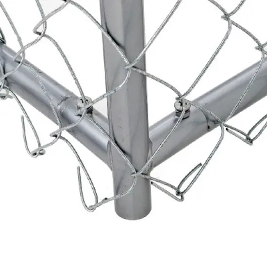 Lucky Dog 10 x 10 Foot Heavy Duty Outdoor Chain Link Dog Kennel w/ Door (2 Pack) image {3}