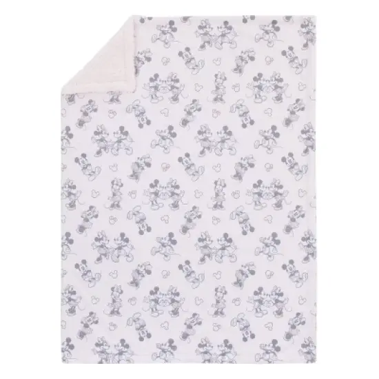 Disney Mickey & Minnie Plush Baby Blanket image {1}