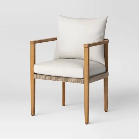 3pc Pasadena Patio Chat Set Gray - Threshold&trade; designed with Studio McGee image {2}