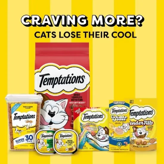 Temptations Creamy Puree with Chicken and Salmon Flavor Squeezable Lickable Variety Pack Cat Treats - 16ct image {9}
