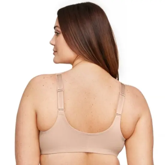 Glamorise Womens WonderWire Front-Closure Stretch Lace Underwire Bra 9245 Caf&eacute; image {1}