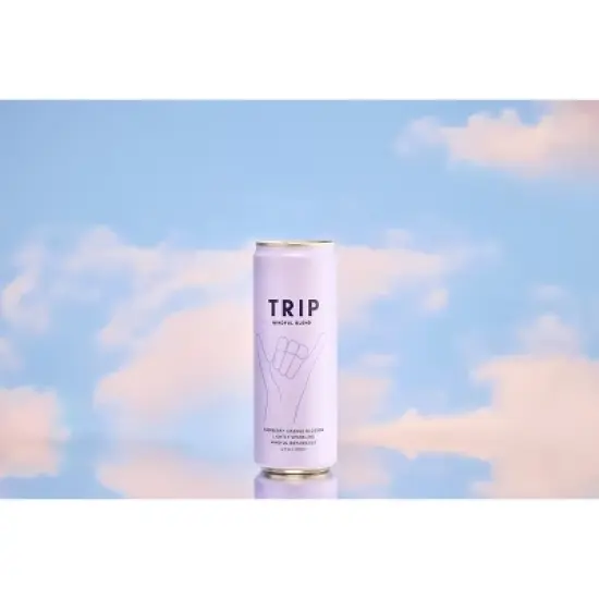 Trip Mindful Blend Raspberry Orange Blossom Lightly Sparkling Botanical - 12 fl oz Can image {5}