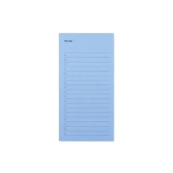 Noted by Post-it, Blue Lined Sticky Notepad: To Do List, 3x6 Inches, 100 Sheets, Uncoated Paper, Book Binding image {10}