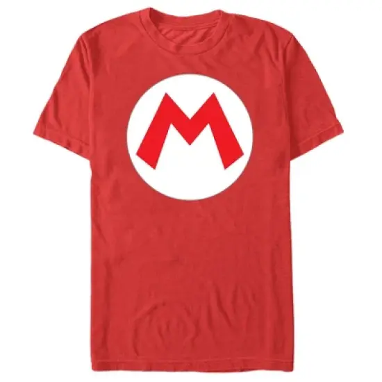 Men's Nintendo Mario Circle Icon T-Shirt image {4}