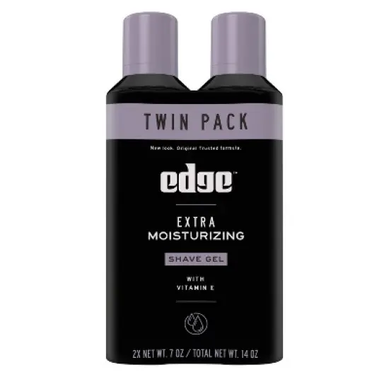 Edge Extra Moisturizing Shave Gel Twinpack - 14oz image {9}