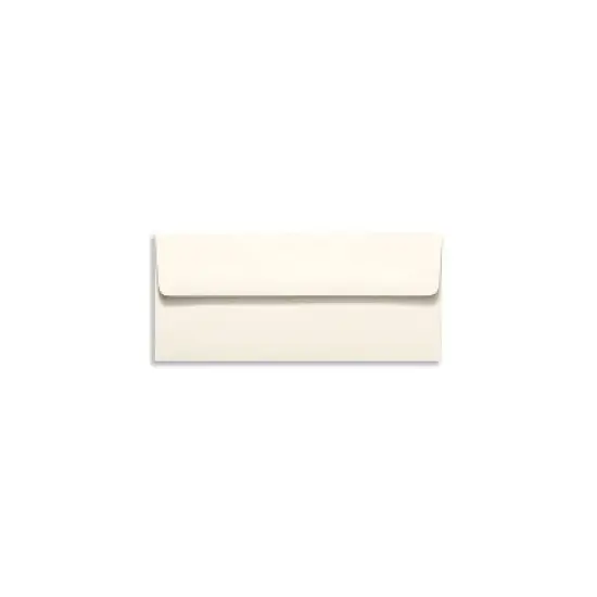 LUX 4 1/8" x 9 1/2" #10 70lbs. Square Flap Envelopes Natural 50/Pack 5869-01-50 image {1}