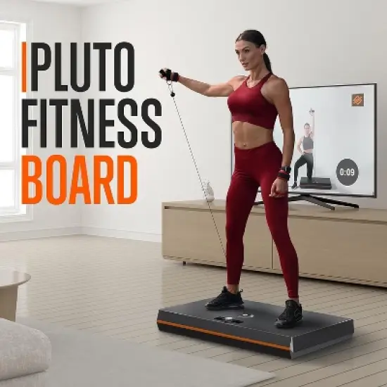 SQUATZ Pluto Board Compact Smart Workout System - Multifunctional Home Fitness Device with Resistance Training & App Connectivity image {7}