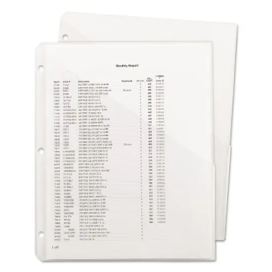 Smead Organized Up Poly Slash Jackets Letter Polypropylene Clear 5/Pack 89506 image {7}