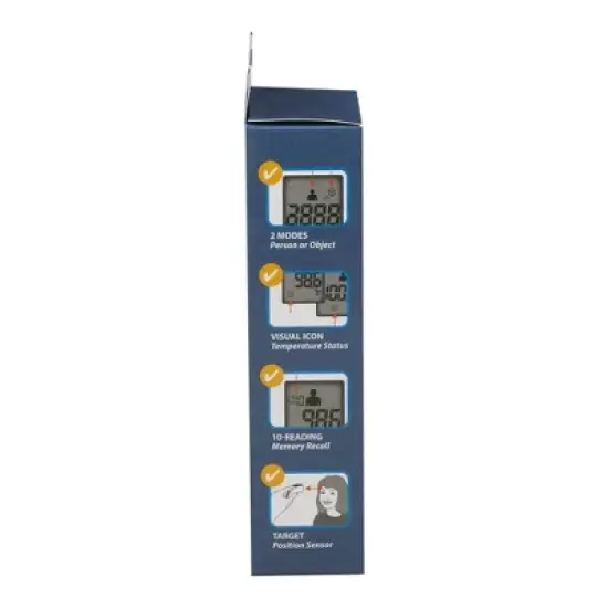 Veridian Handheld Fahrenheit / Celsius Non-Contact Thermometer Digital Display 09-349 image {8}