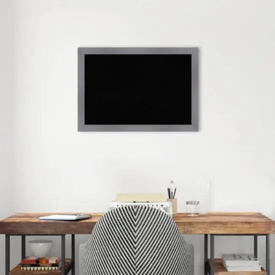 26"x18" Edwin Wood Frame Cork Board - Amanti Art image {4}