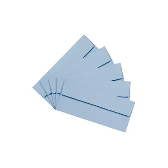 JAM Paper #10 Business Envelopes 4.125 x 9.5 Baby Blue Bulk 500/Box (2155778H) image {2}