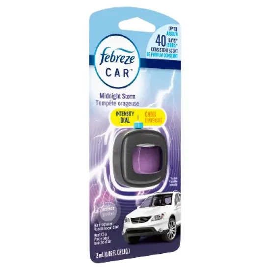 Febreze Car Air Freshener - Midnight Storm - 0.06 fl oz image {9}