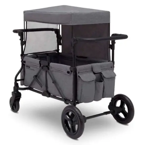 Jeep Wrangler Stroller Wagon with Included Car Seat Adapter by Delta Children - Gray image {8}