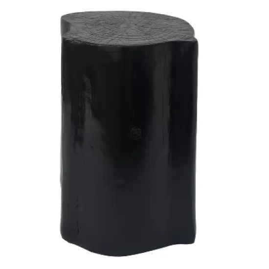 2-in-1 Irregular MGO End Table, Split Design, Small Space Friendly,Indoor Outdoor Use,Black Color image {7}