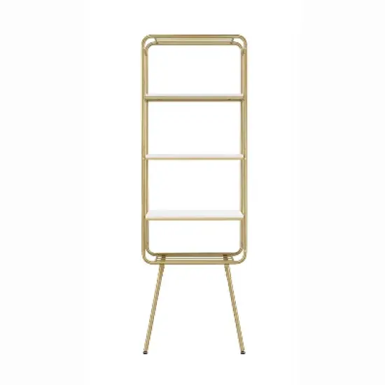 71" Jasper 5 Shelf Glam Bookcase Gold - HOMES: Inside + Out image {3}