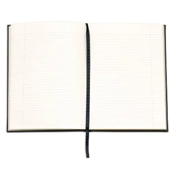 Wit & Delight Lined Journal Black Linen Note to Self image {2}