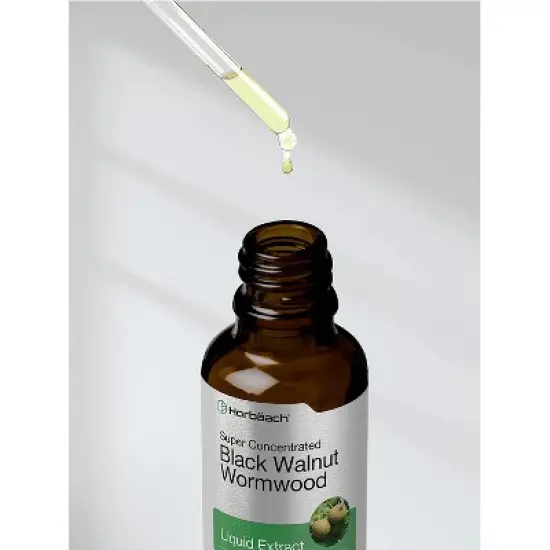 Horbaach Black Walnut Wormwood Liquid Extract | 2 fl oz image {2}