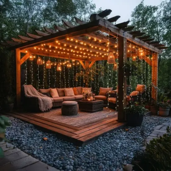 Novelty Lights LED Curtain Lights 300 LED Warm White 8 Function Non-Connectable Clear Wire image {6}