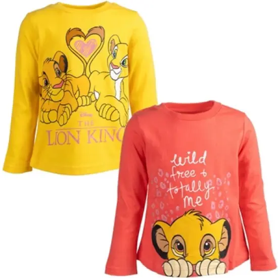 Disney Lion King Nala Simba Girls 2 Pack T-Shirts Little Kid to Big Kid image {9}
