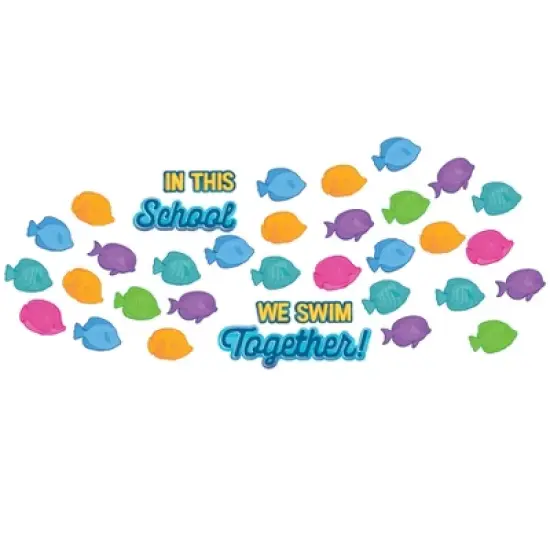 Eureka&reg; Seas the Day We Swim Together Mini Bulletin Board Set, 36 Pieces image {4}