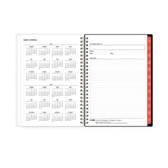 Blue Sky Bouffants and Broken Hearts 2024 Planner with Notes Pages 5.875"x8.625"  Weekly/Monthly Met Gala Cheetah image {7}