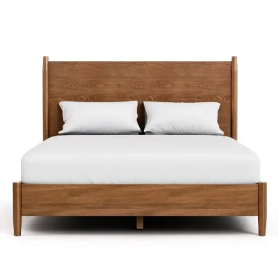 HOMES: Inside + Out 3pc Full Riverstone Mid-Century Modern Bedroom Set with 2 Nightstands Walnut image {16}