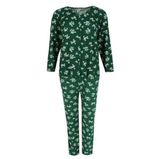 Elegant Emily Women's Hunter Floral Pajama Set image {6}