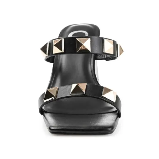 Journee Collection Womens Kirian Tru Comfort Foam Open Square Toe Block Heel Sandals image {5}