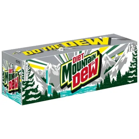 Diet Mountain Dew Citrus Soda - 12pk/12 fl oz Cans image {1}