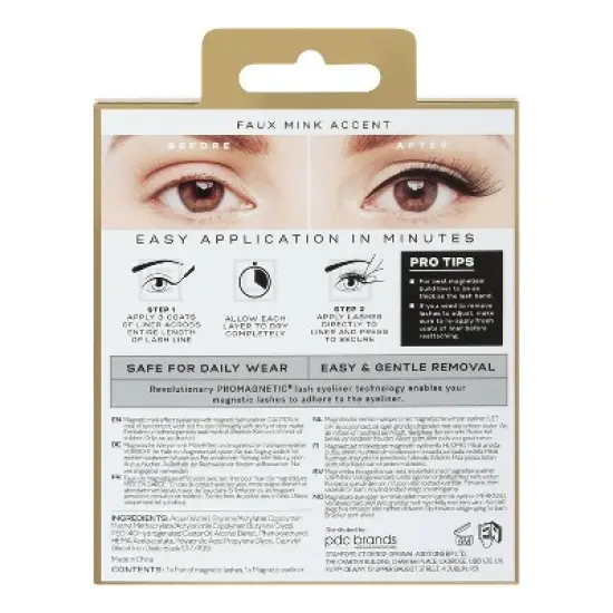 Eylure ProMagnetic Faux Mink Accent False Eyelashes - 1pr image {6}