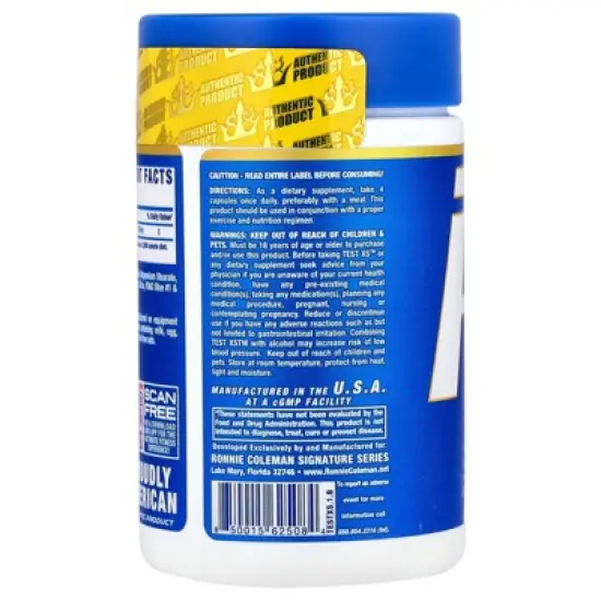 Ronnie Coleman Vital Edition, Test XS&trade;, 120 Capsules (780 mg per Capsule) image {2}